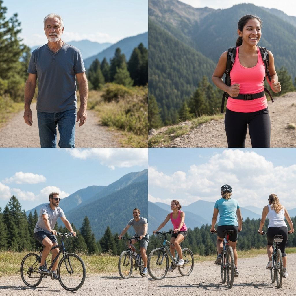 People engaged in movement activities